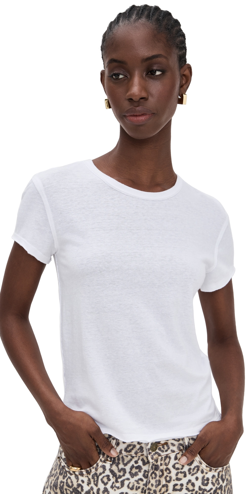 Free People Nova Tee Ivory XS | Shopbop