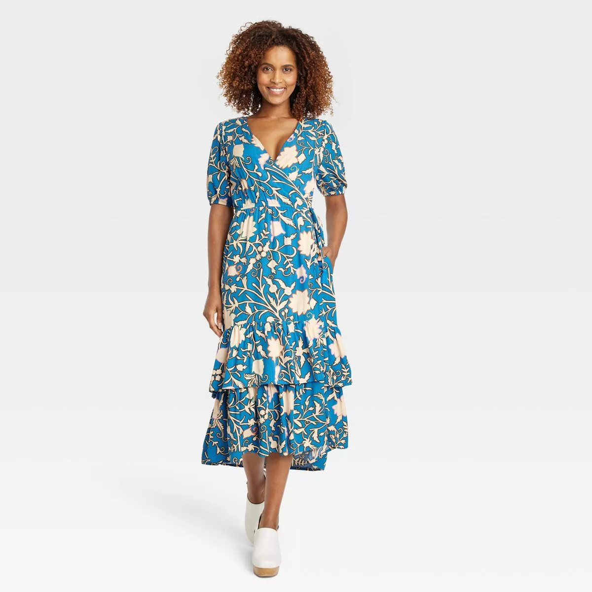 Target floral cheap wrap dress