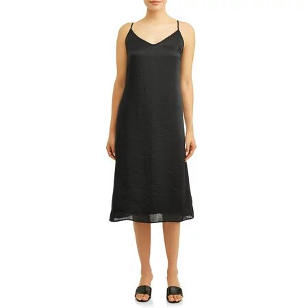 Women's Midi Slip Dress | Walmart (US)