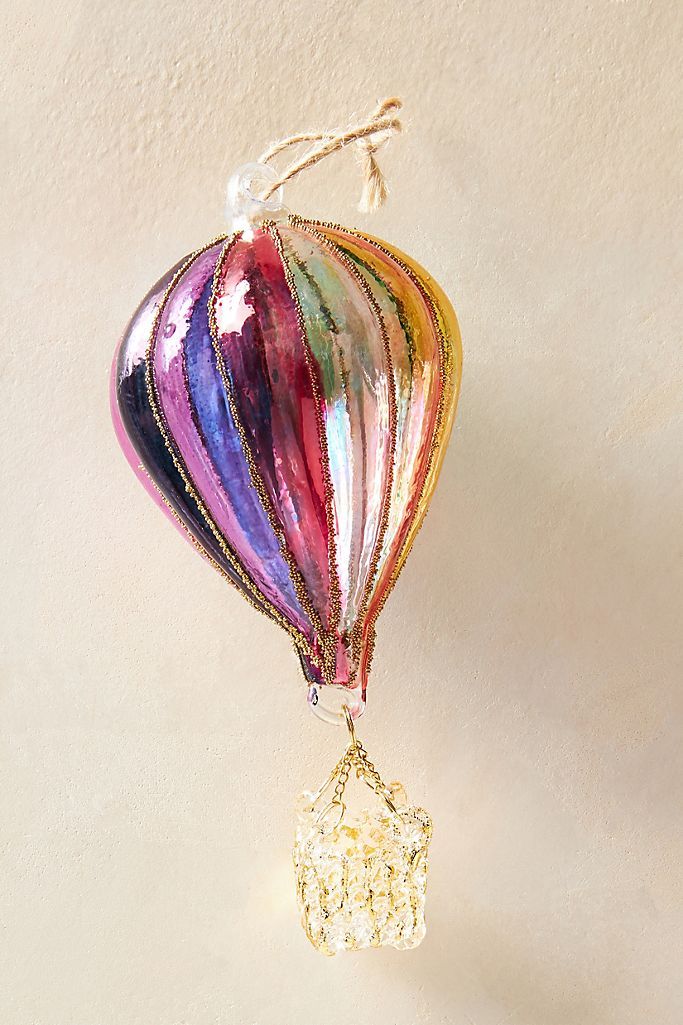 Rainbow Hot Air Balloon Ornament | Anthropologie (US)