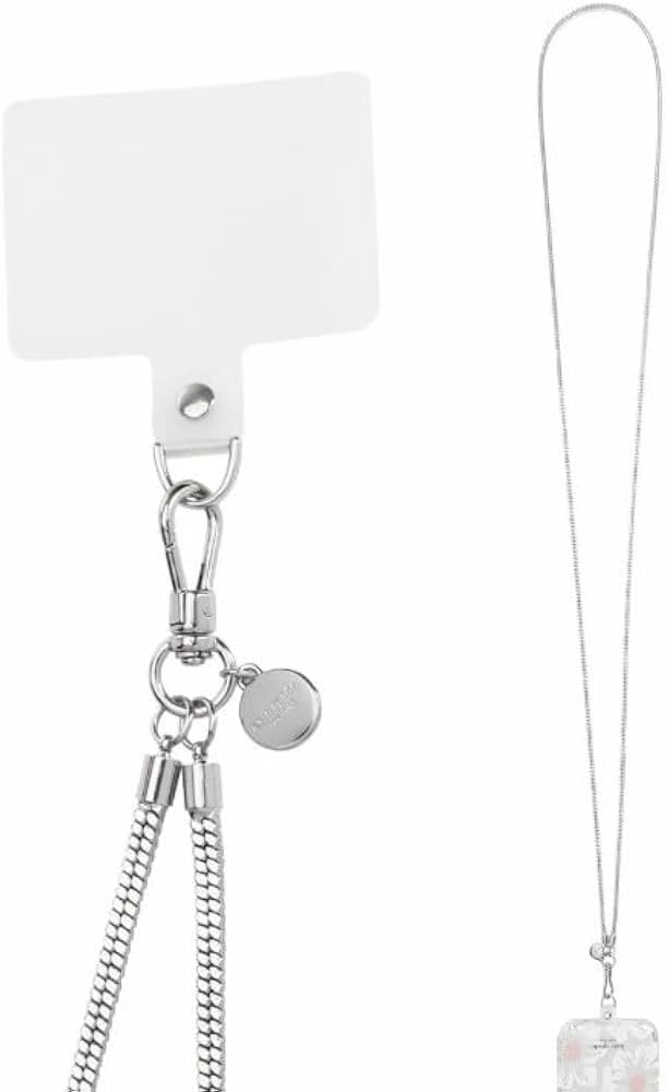 Kate Spade New York Crossbody Cellular Phone Case - Heart of Silver, Luxe Silver Square Snake Cha... | Amazon (US)