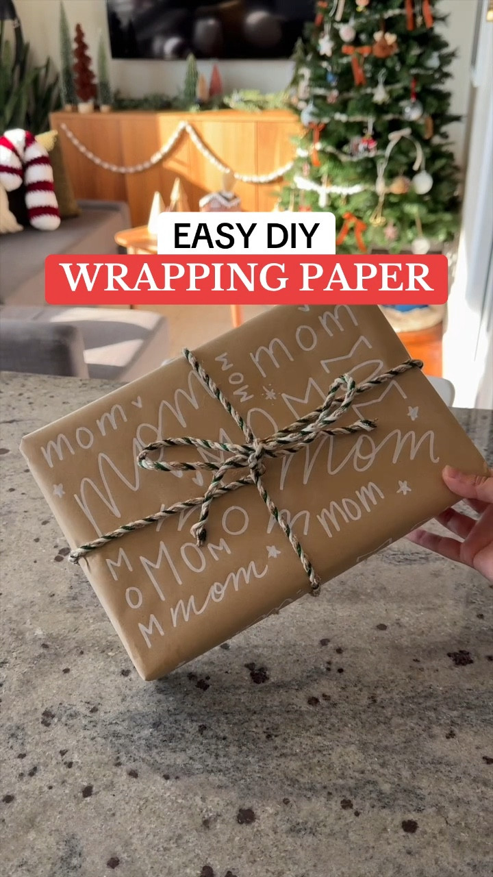 🎁✨ Add a personal touch to your holiday gifts with this super easy DIY gift wrap idea! 

Use a white paint marker to write the recipient’s name all over kraft paper, mixing up sizes and styles for a fun, artistic effect….such a simple yet thoughtful way to make your presents stand out under the tree! 😍🎄💖


#diygiftwrapping #giftwrapping #giftwrappingideas #holidaywrapping #holidaydiy #christmasdiy #christmaswrappingpaper 

#LTKGiftGuide #LTKHoliday