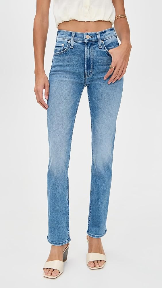 MOTHER Women's The Mid Rise Dazzler Ankle Step Jean | Amazon (US)