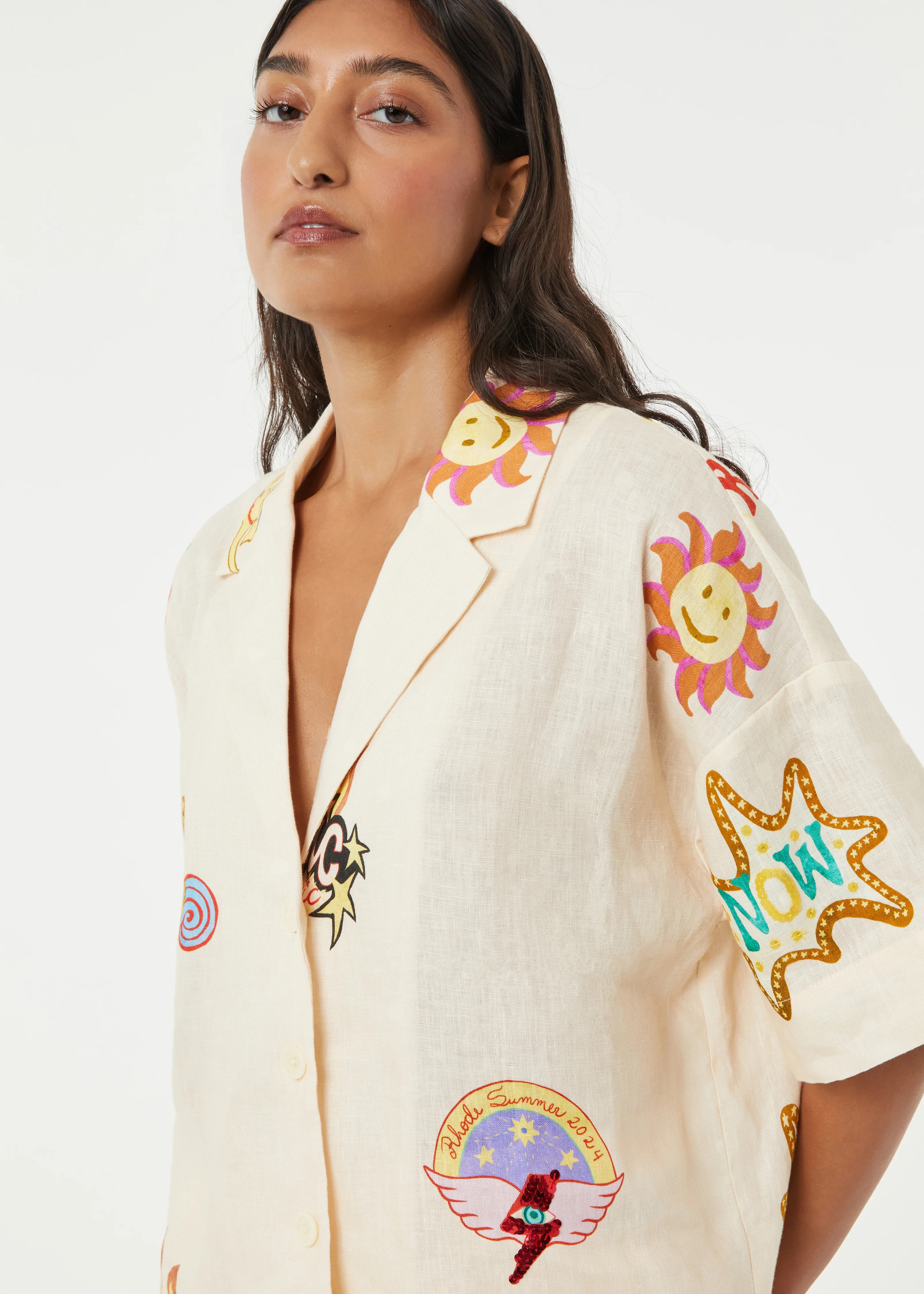 Linen Nola Top | RHODE