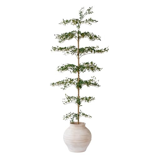 Black Olive Tree Artificial 7 Feet Tall, Artificial Shady Lady Tree, Faux Decorative Tree | Amazon (US)