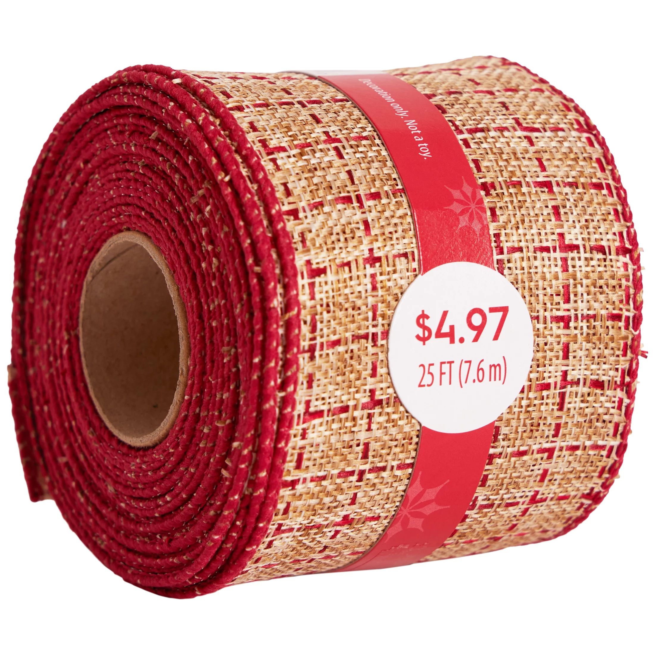 Woven Stitches Ribbon, 25 ft, by Holiday Time - Walmart.com | Walmart (US)