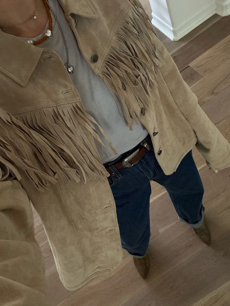 Desert 🌵 vibes 
Vintage Leather Fringe Jacket 

#LTKstyletip #LTKFestival #LTKtravel