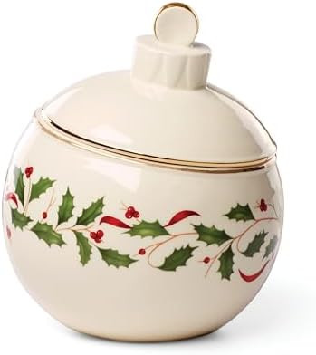 Lenox 890765 Holiday Ornament Candy Jar, Christmas Hosting | Amazon (US)