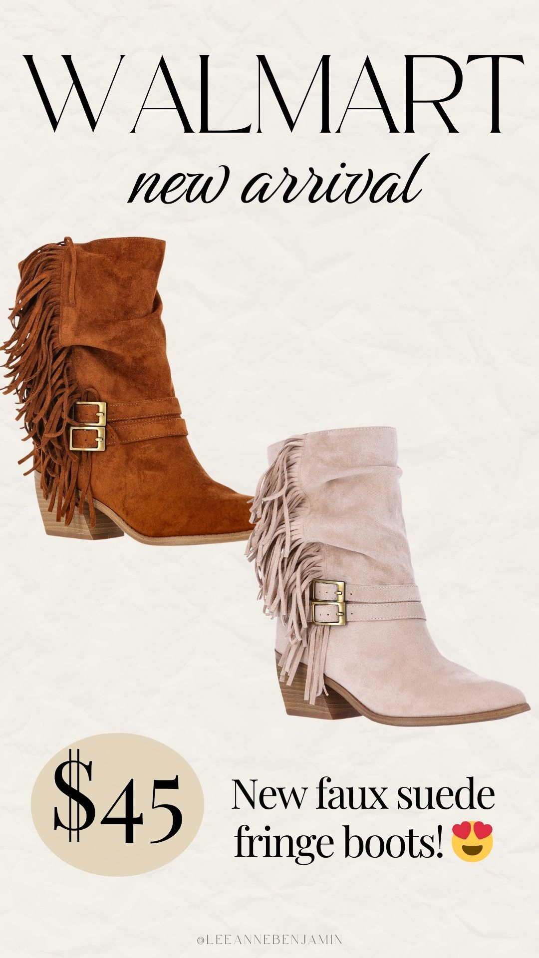New fringe boots from Walmart!  

 #LTKootd #LTKSeasonal