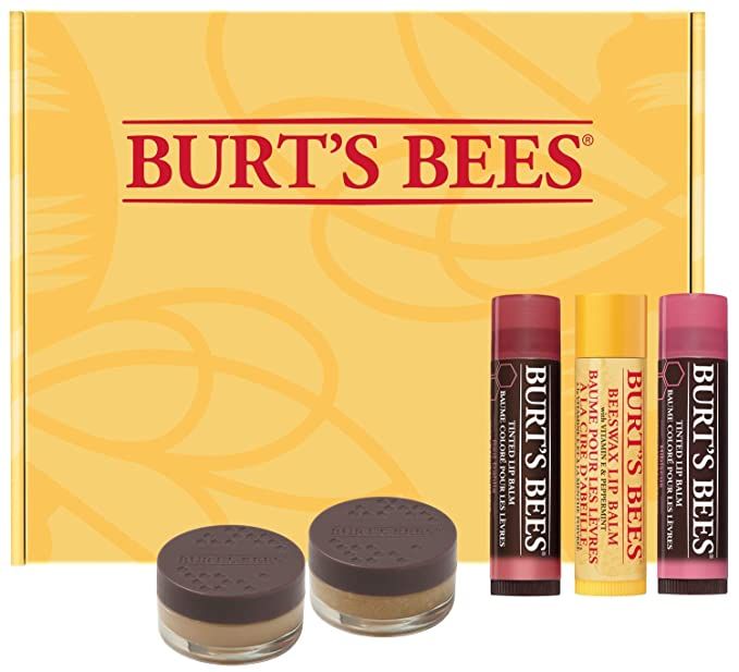 Burt's Bees Lip Care Valentines Day Gifts for Her, 5 Lip Care and Color Products - Original Beesw... | Amazon (US)