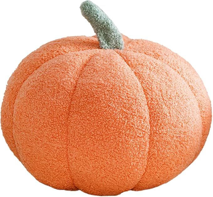 3D simulated pumpkin pillow plush pillow sofa cushion (7.8inch, Orange) | Amazon (US)