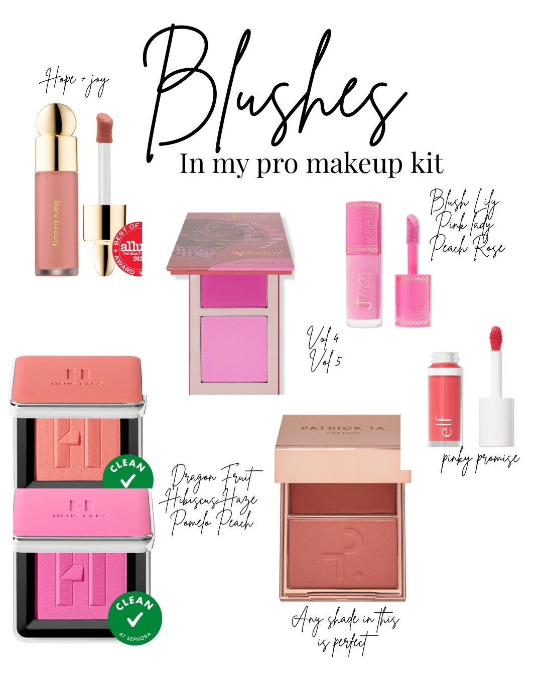 My kit blushes! 

#LTKBeauty #LTKgrwm #LTKWedding