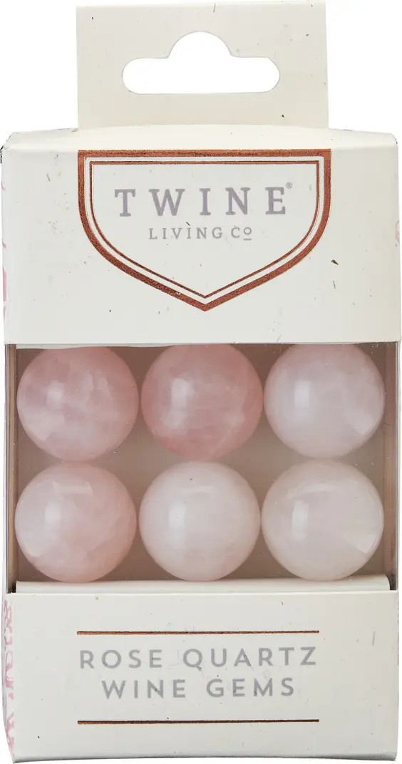 TWINE Rose Quartz Wine Gems Set of 6 | Nordstrom | Nordstrom