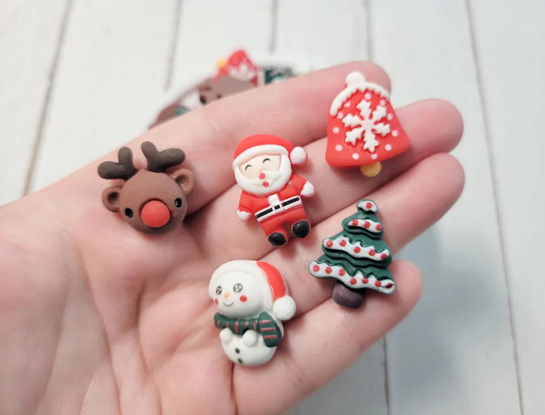 Christmas Cabochons - Kawaii Cabochon - Christmas Charms - Slime Charm - Etsy | Etsy (US)