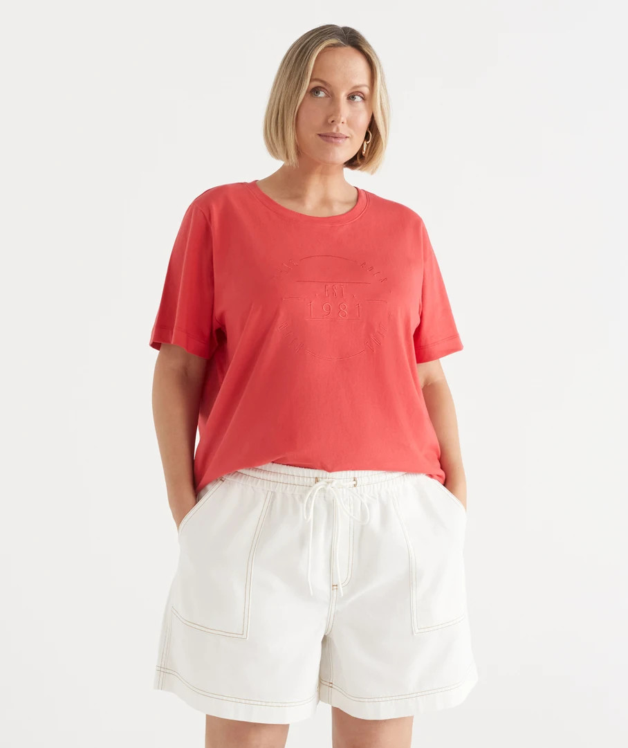 This Goes With That Heritage Embroidered Tee | Sussan