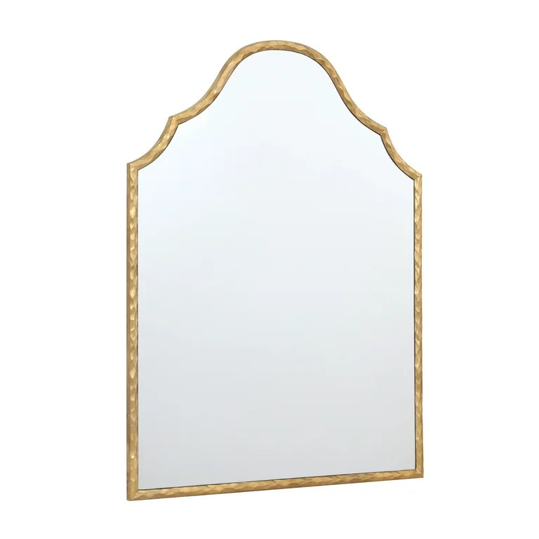Gold Frame Art Deco Arch Wall Mirror 28"x36" My Texas House | Walmart (US)
