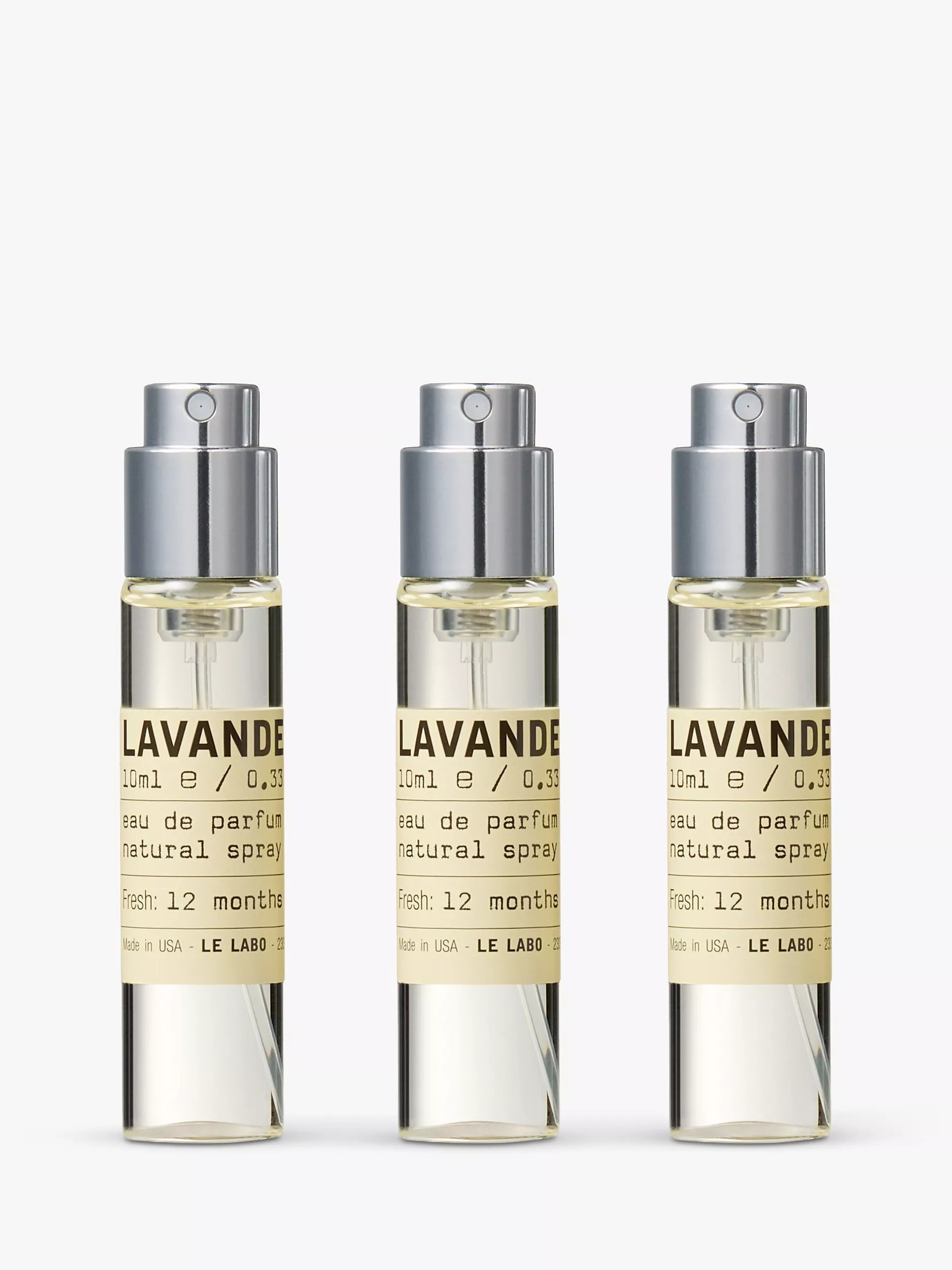 Le Labo Lavande 31 Eau de Parfum Travel Refill, 3 x 10ml | John Lewis (UK)