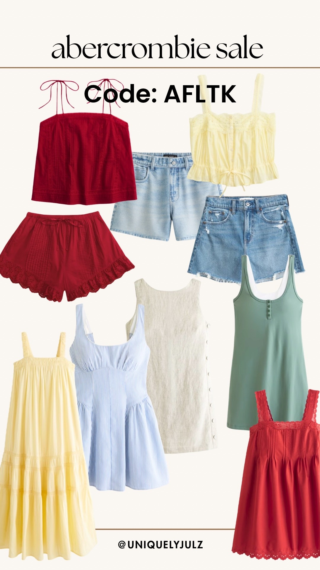 Huge Abercrombie Sale! Use code AFLTK for an extra 20% off

#LTKxAbercrombie #LTKSaleAlert #LTKSeasonal