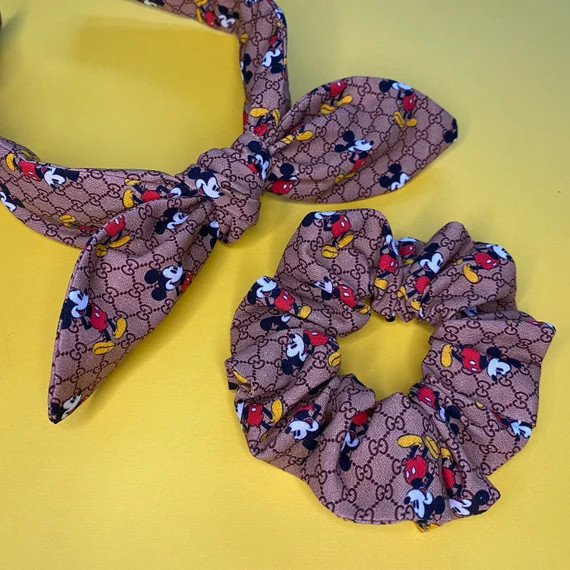 Fashion Mouse Headband Scrunchie Set  Designer Mouse Knotted | Etsy | Etsy (US)