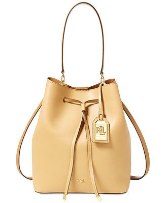 Lauren Ralph Lauren Debby Leather Drawstring Bag | Macys (US)