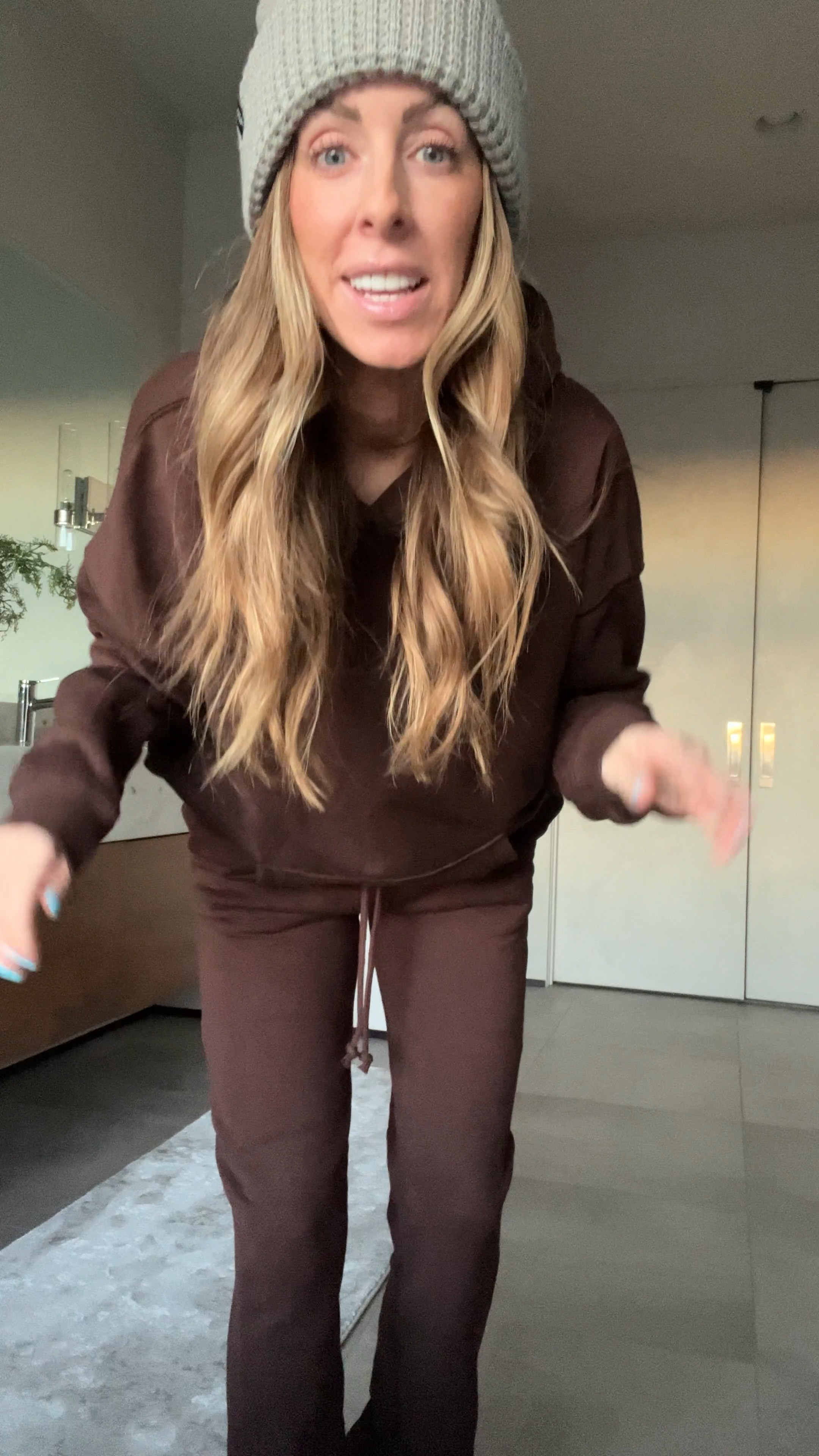 Bought another color in my favorite Walmart set!! Whole set is under $40 and comes in tons of colors! This is the pure espresso color. Wearing an xs in the top and bottoms!! It’s unisex! 

#LTKSeasonal