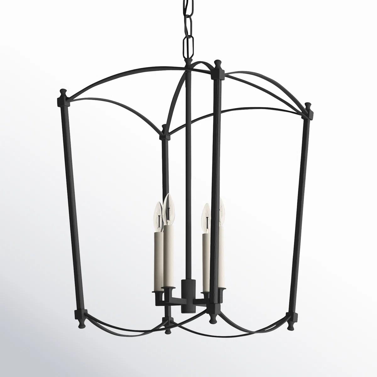 Olive 4 - Light Dimmable Lantern Geometric Chandelier | Wayfair North America