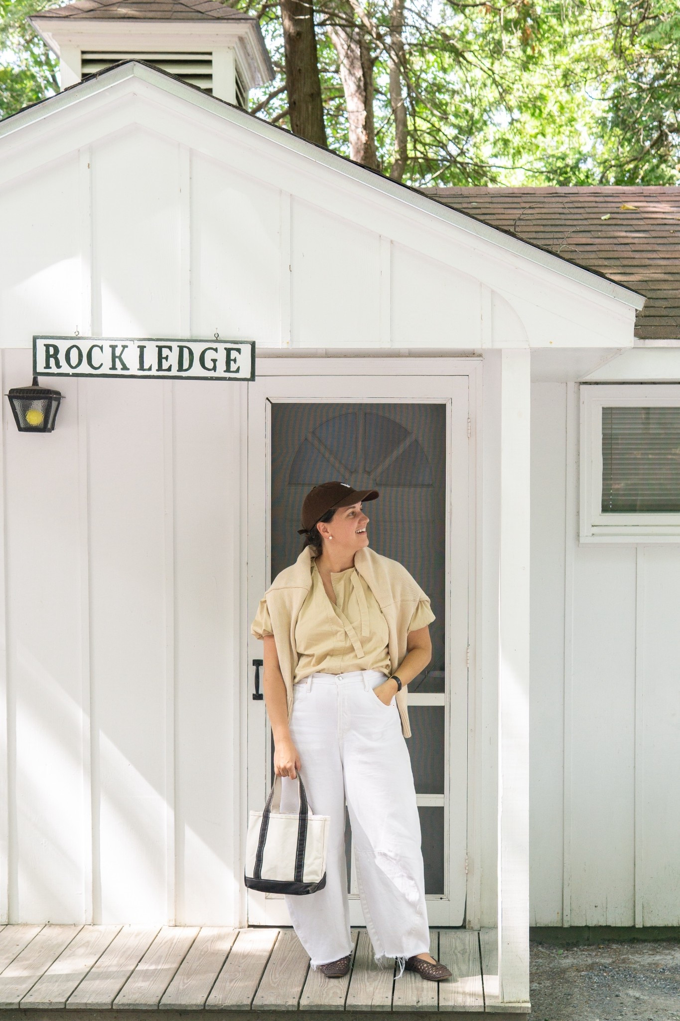 Parent Trap Vibes on Lake Champlain. 🏕️

On the blog, I share all of the details about my stay at @basinharbor in Vergennes, Vermont. More pics coming soon! 🌲

For what felt like “Summer Camp”, I wore a much loved Flag Sweater from Tuckernuck. It was the perfect outfit for Labor Day Weekend. ☀️