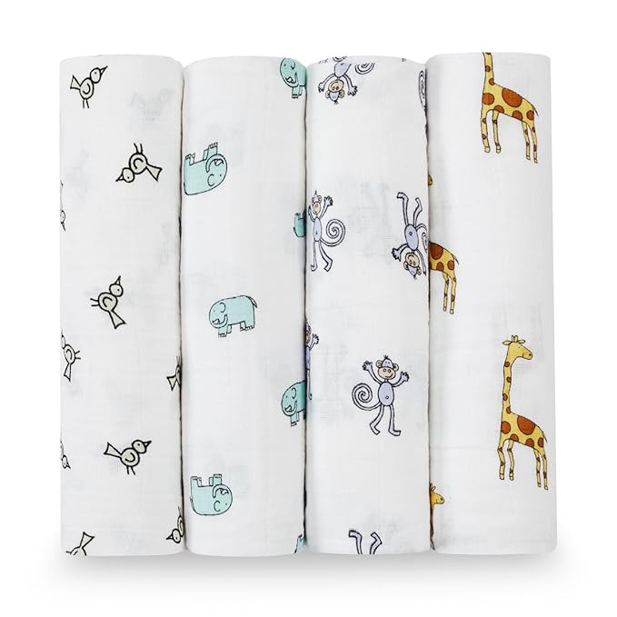 aden + anais Swaddle Blanket | Boutique Muslin Blankets for Girls & Boys | Baby Receiving Swaddle... | Amazon (US)