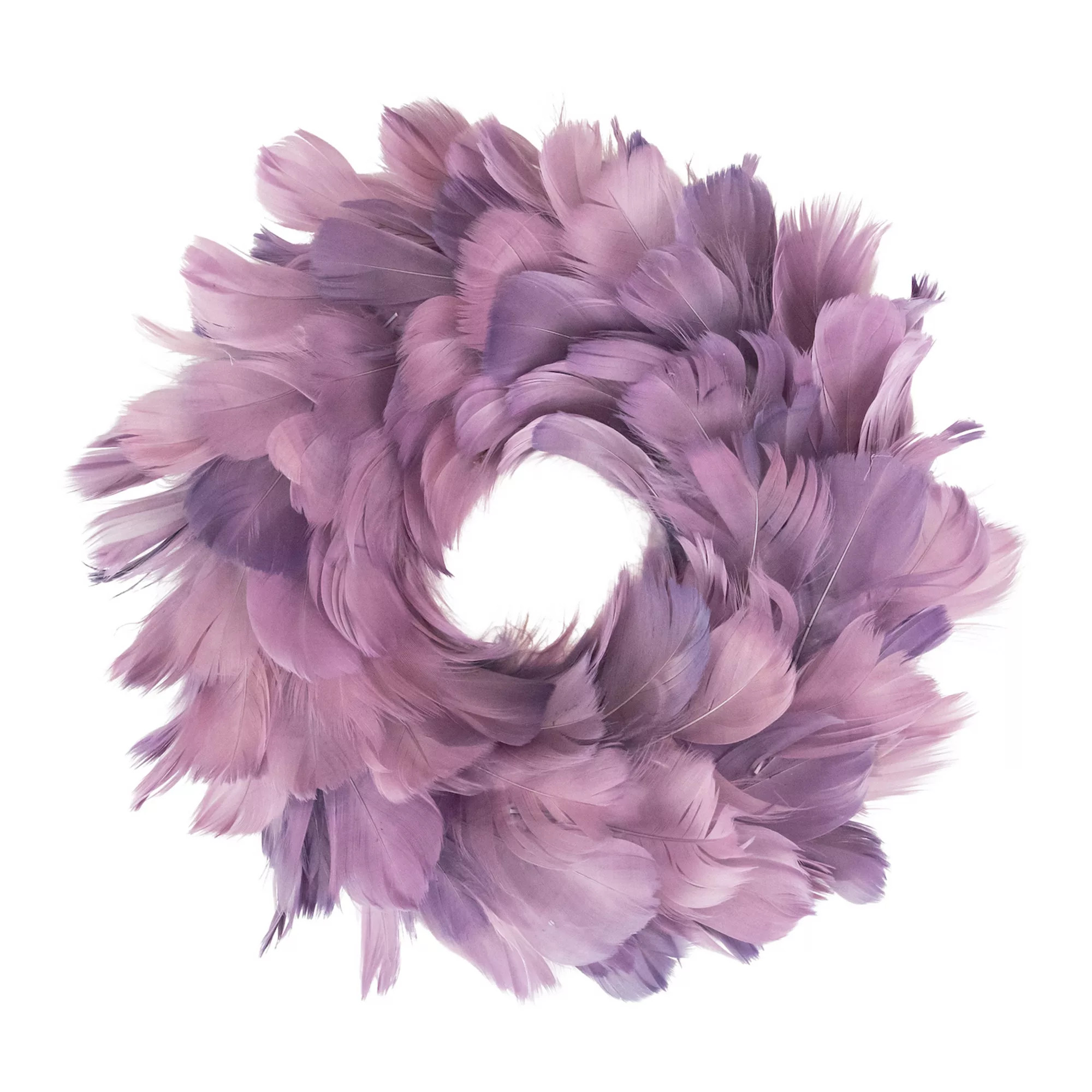 Layered Purple Feather Christmas Wreath 10-Inch Unlit | Kohl's