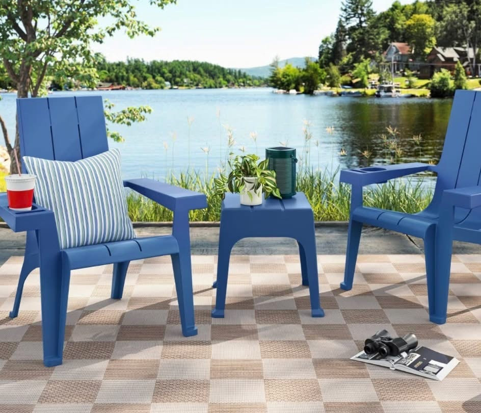 Before they’re totally sold out for good, wanted to share the fantastic Room Essentials Resin Adirondack Chairs & Table once again that Target has available - and on sale right now! Only $17.50 for the chairs, and $10.50 for the tables, which is a total steal. Such excellent quality, and the chairs even have a built in cup holder and phone holder. Only available in stores, so once they’re gone, they’re gone - I suggest buying online and picking up at your convenience. ☀️

#LTKSeasonal #LTKHome #LTKSaleAlert