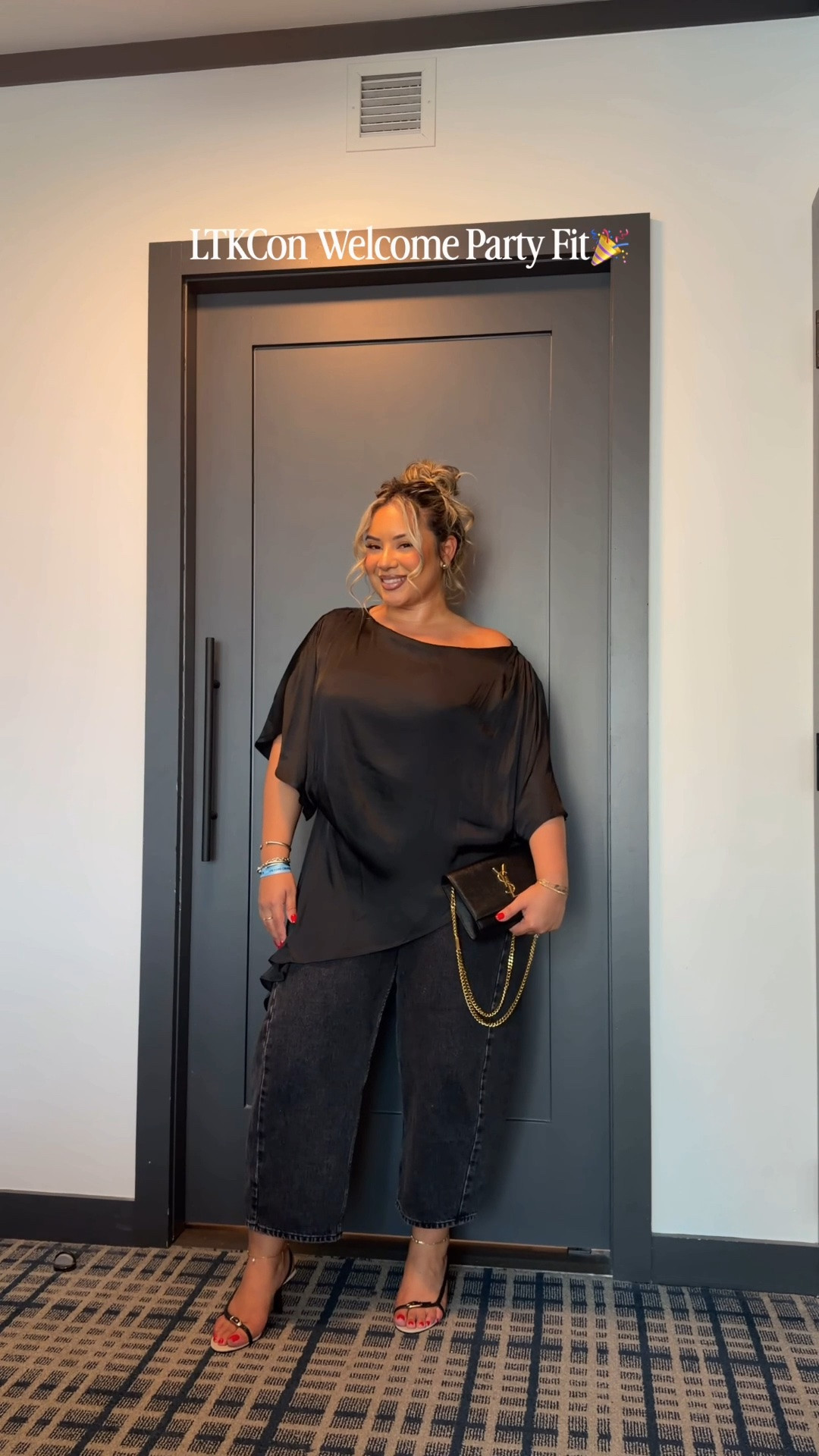 #LTKCon Day 1 - Welcome Party Outfit ft. @abercrombie 🎉🥰

Top: M 
Jeans 31 Curve petite

#LTKCon #LTKSeasonal #LTKMidsize