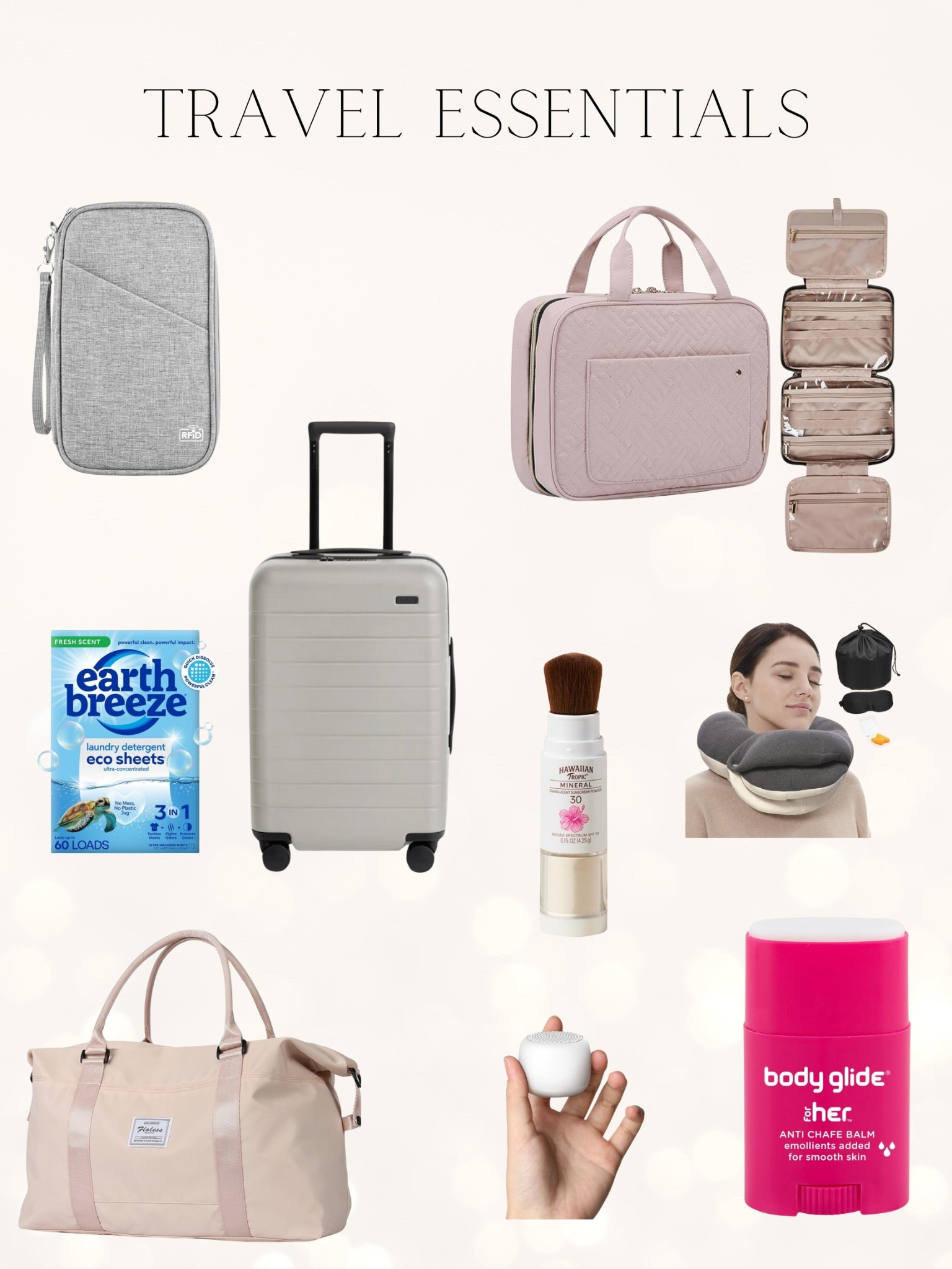 Travel essentials!✈️
Powder sunscreen is great to put on your hair part and face.
These laundry sheets come in handy, they dissolve quickly.

#LTKFindsUnder50 #LTKTravel #LTKItBag