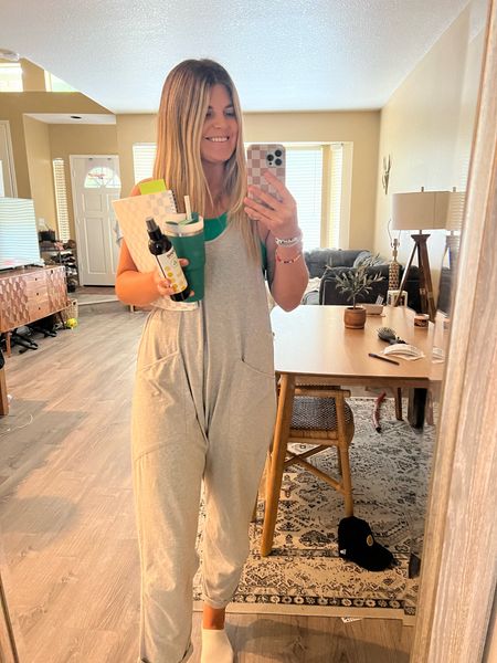 My favorite Amazon romper SO comfy! If in between sizes can size down but runs tts with an oversized fit free people dupe ! 

#LTKU #LTKunder50 #LTKSeasonal