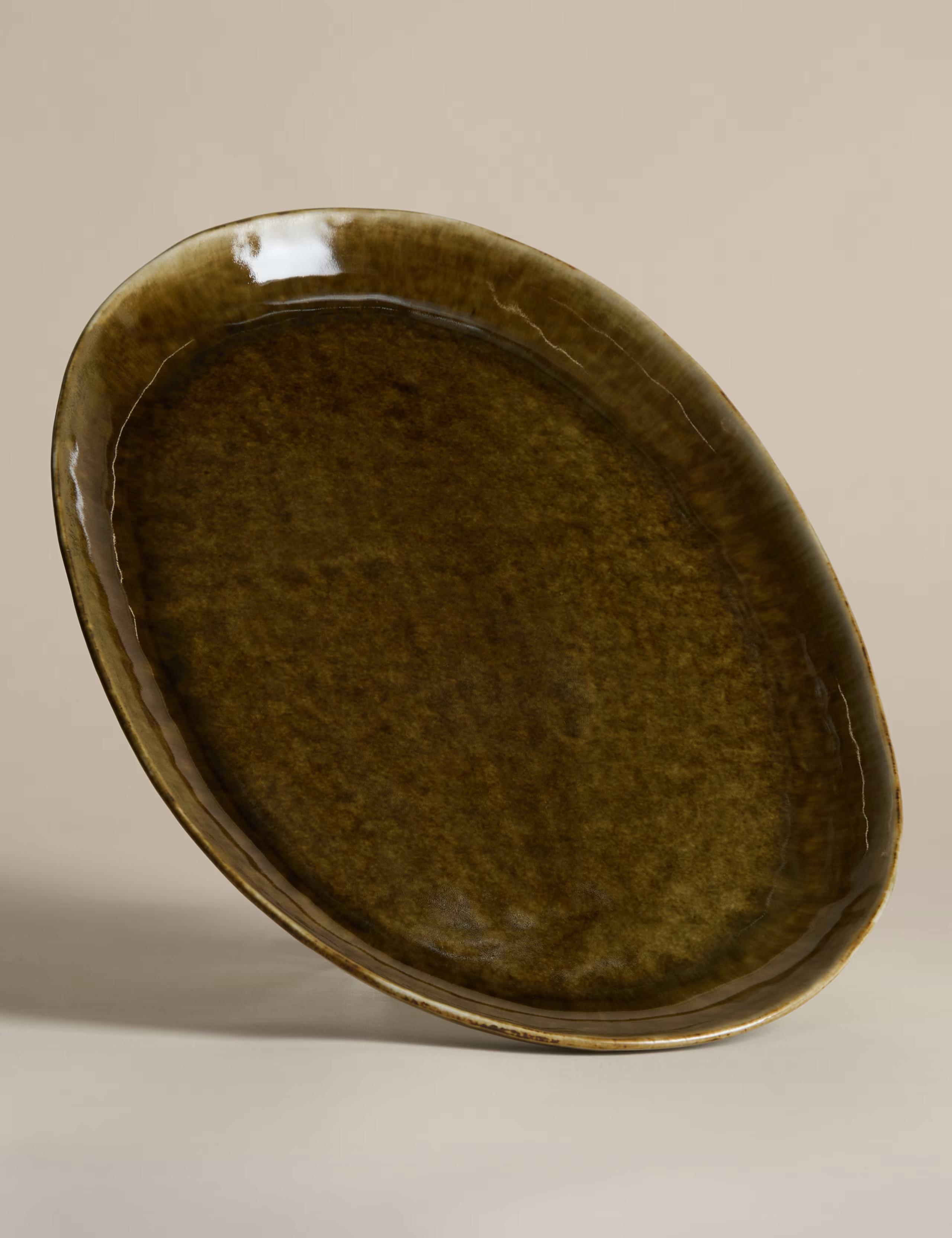 Straight Side Reactive Glaze Oval Platter | Marks & Spencer (UK)