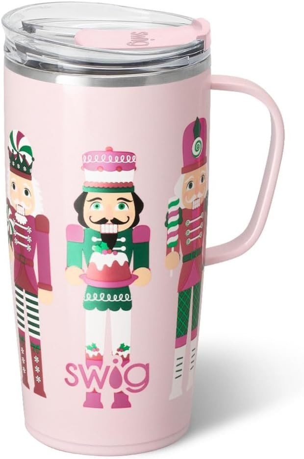 Swig Life 22oz Travel Mug, Insulated Tumbler with Handle and Lid, Travel Coffee Mug, Cup Holder F... | Amazon (US)