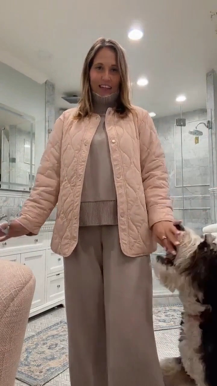 This muted pink quilted jacket from Amazon is such a cute layer for fall. Paired with a cozy matching set, it makes getting dressed easy while still looking put together. I love the soft pink shade for adding a feminine touch to a casual fall outfit.

#LTKSeasonal #LTKOver40 #LTKMidsize