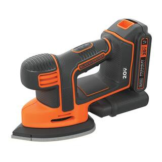 20-Volt MAX Lithium-Ion Cordless Mouse Sander with 1.5 Ah Battery and Chargerby BLACK+DECKER18(34... | The Home Depot