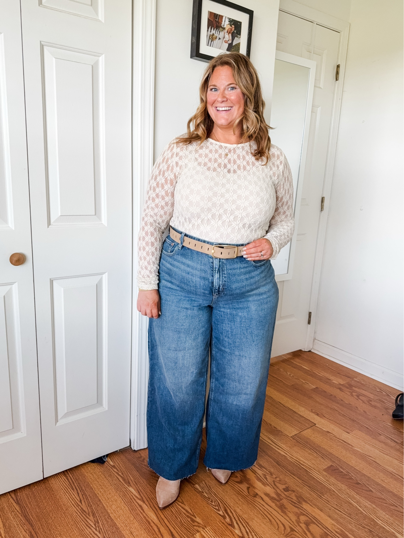 Wearing a large in my lace top, XL in shapermint bodysuit, and a 16 short in my jeans.  Would be a great date night outfit!

#LTKMidsize #LTKFindsUnder50 #LTKSeasonal