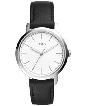 Fossil Women's Neely Black Leather Strap Watch 34mm ES4186 | Macys (US)