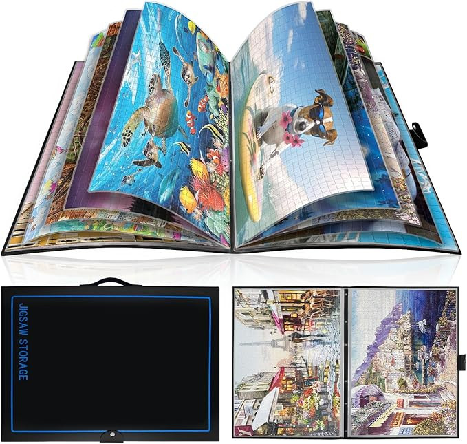 ALL4JIG 20.87"*28.15" Puzzle Binder – Space-Saving Storage Folder for 500–1000 Piece Puzzle C... | Amazon (US)