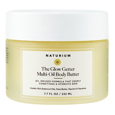 Naturium The Glow Getter Multi-Oil Body Butter - 7.7 fl oz: Deep Hydration, Whole Body, For Normal to Dry Skin | Target