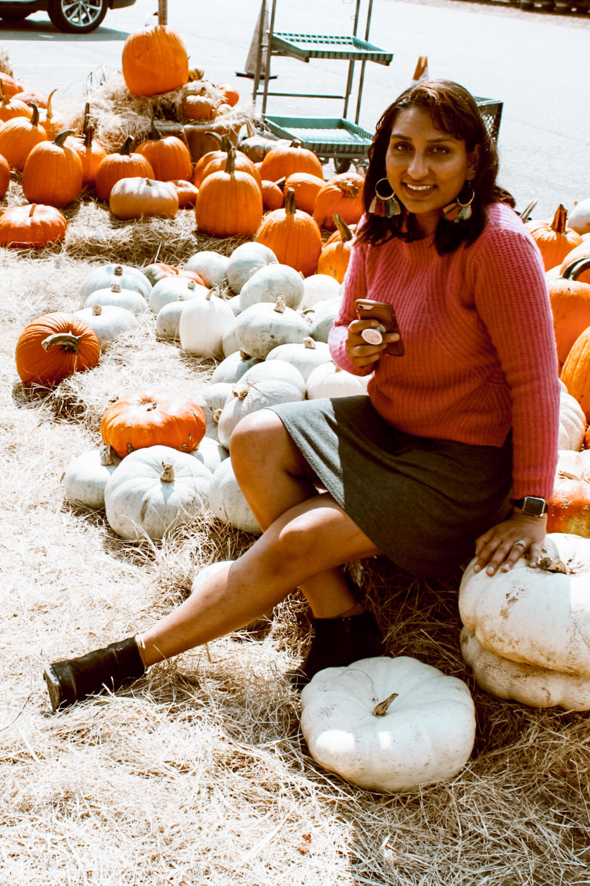 Fluffy pink sweater  

#LTKfindsunder50 #LTKHolidaySale #LTKSeasonal