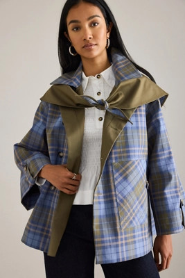 Damson Madder Jerry Crop Trench Jacket | Anthropologie (UK)