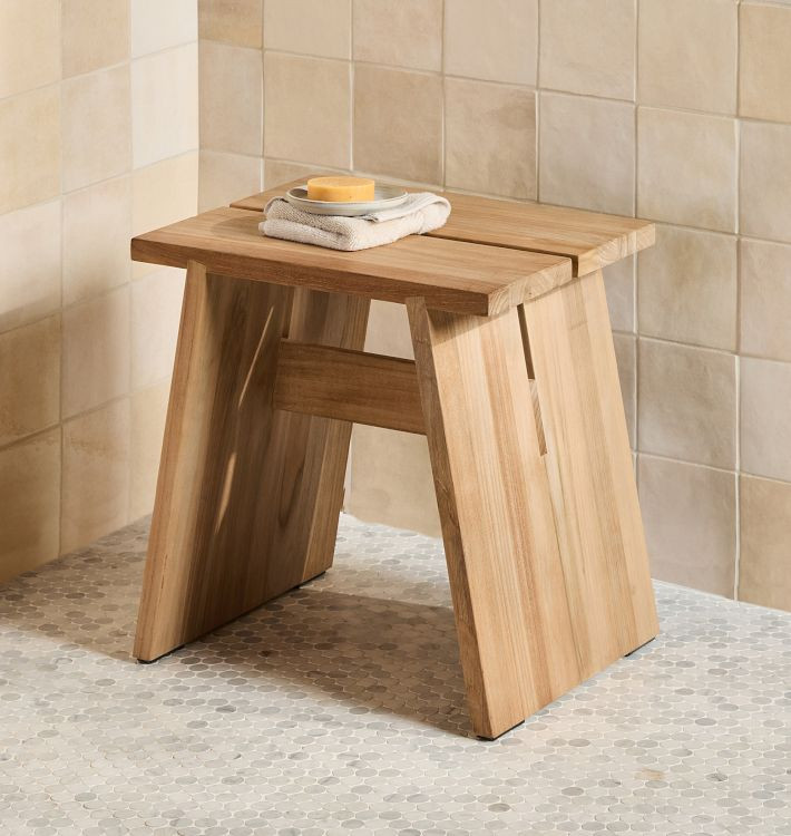 Kruse Teak Shower Bench | Rejuvenation