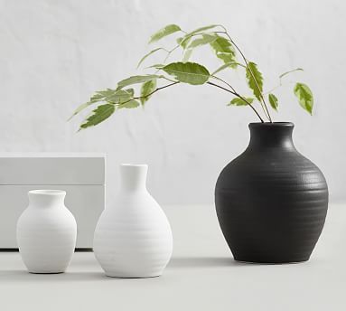 Urbana Ceramic Bud Vases, Set of 3 | Pottery Barn (US)