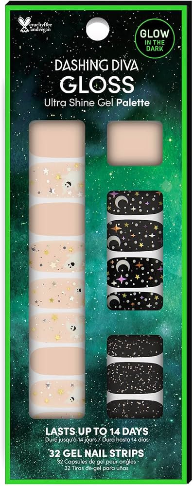 Dashing Diva Gloss Halloween Glow in The Dark Nail Strips - Boo Crew | UV Free, Long Lasting, Cut... | Amazon (US)