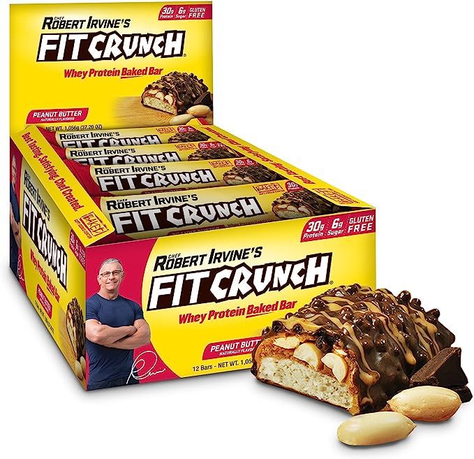 FITCRUNCH Protein Bars | Designed by Robert Irvine | World’s Only 6-Layer Baked Bar | Just 6g o... | Amazon (US)