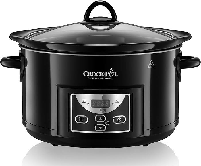 Crock-Pot Schongarer | 4,7 l (bis zu 5 Personen) | programmierbare Zeitschaltuhr | Schwarz [SCCPR... | Amazon (DE)