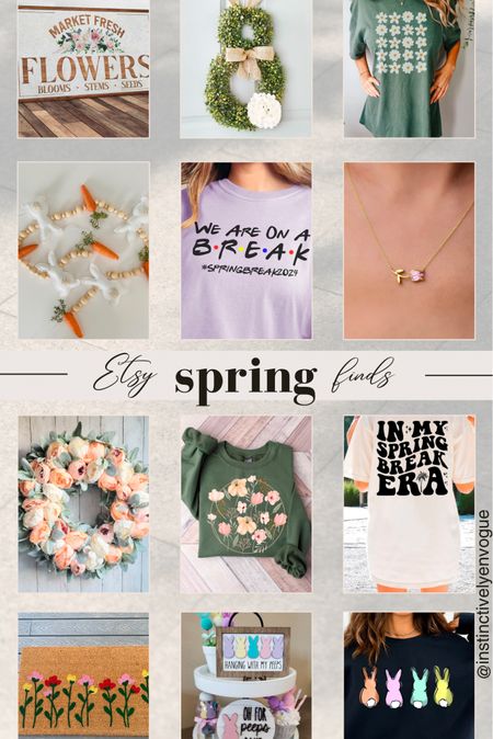 Spring clothes, spring accessories, spring decor, Etsy, Easter, spring break 

#LTKhome #LTKfindsunder100 #LTKfindsunder50