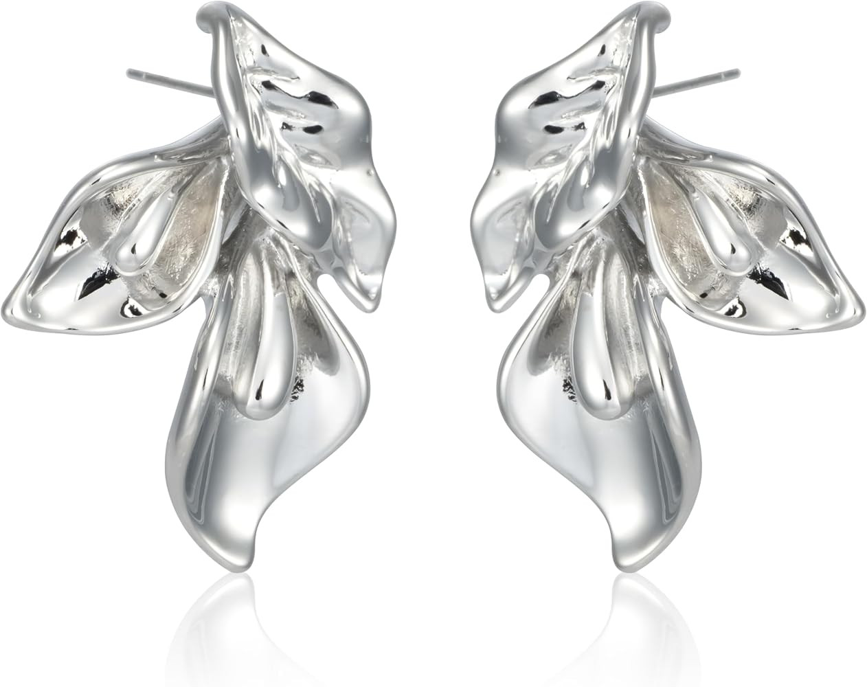 Big Flower Earrings for Women, Calla Lily Statement Drop Earrings | Amazon (US)
